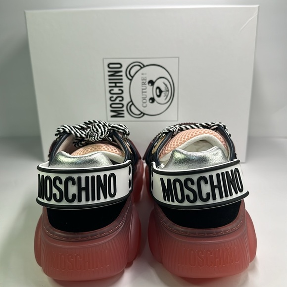 New Authentic MOSCHINO Roller Skates laminated teddy shoes - Picture 12 of 15